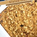 a pinterest image of the baked oatmeal.