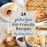 A Pinterest pin image of four kid food recipes.