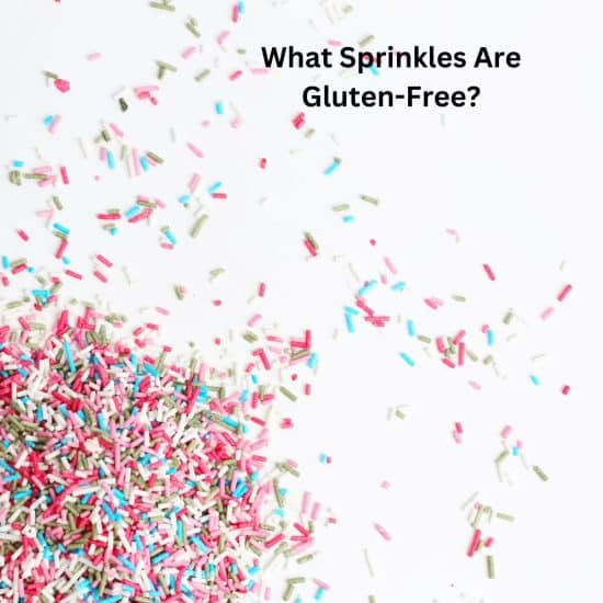Sprinkles on the counter.