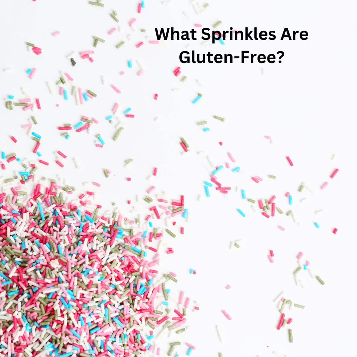 Sprinkles on the counter.