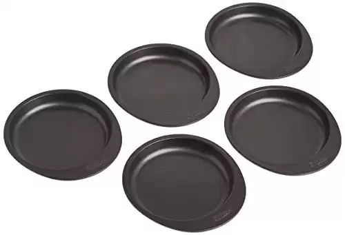Wilton Easy Layers 5-Piece Layer Cake Pan Set, 6-Inch, Steel