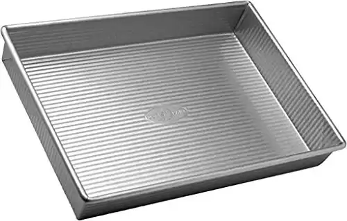 USA Pan Bakeware Rectangular Cake Pan, 9 x 13 inch, Nonstick & Quick Release Coating, Made in the USA