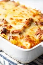 Kid-Friendly Gluten Free Baked Ziti Casserole - Fearless Dining