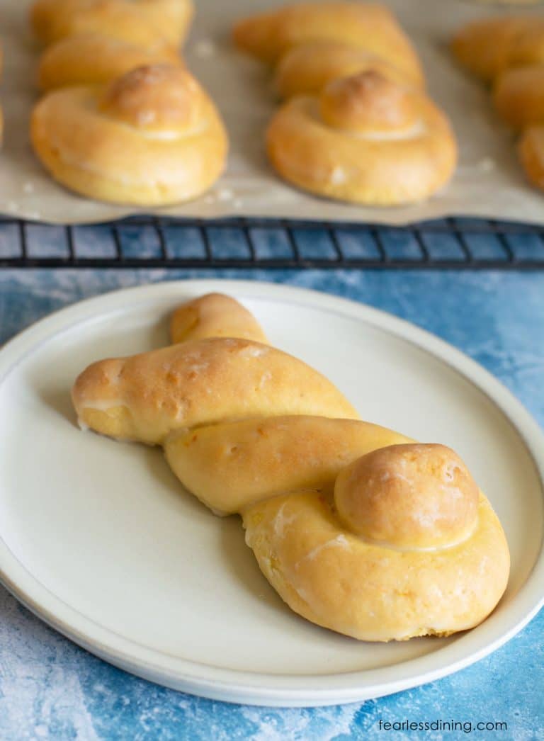 Fluffy Glazed Gluten Free Orange Rolls