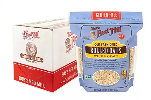 Bob's Red Mill Gluten Free Old Fashion Rolled Oats, 32-ounce (Pack of 4)