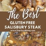 A Pinterest image of the salisbury steak.