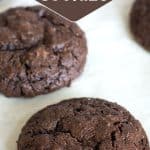 A Pinterest pin image of the cake mix cookies.