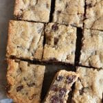 Cut maple walnut bars. One is tilted sideways so you can see the inside.