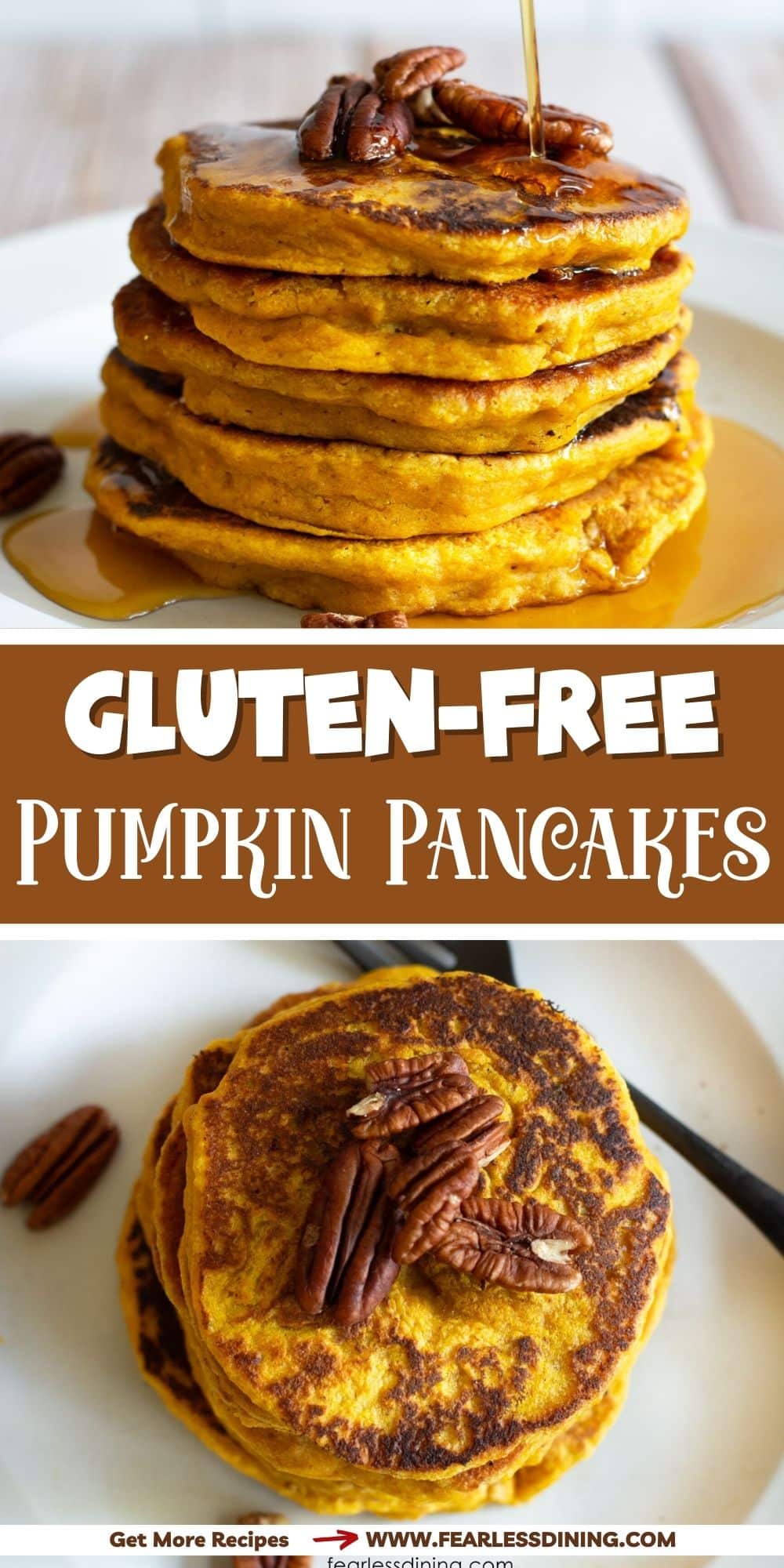 GlutenFree Pumpkin Pancakes (DairyFree Too!) Fearless Dining