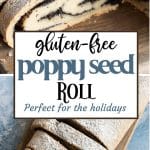 A Pinterest image of the Czech Poppy Seed Roll.