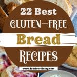 Pinterest pin image of the bread recipes made with Authentic Foods Steve's Bread Blend.