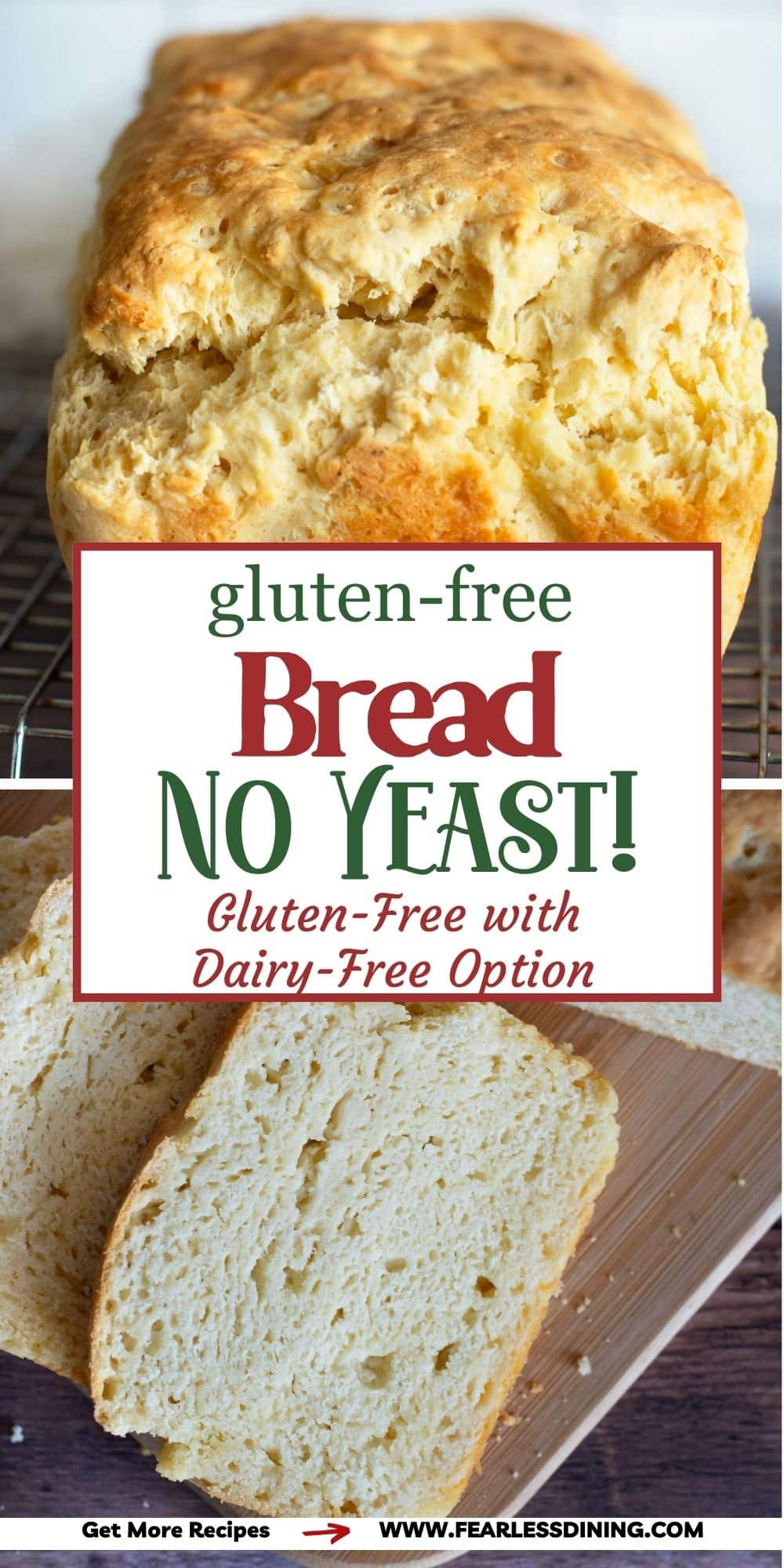 The Fluffiest Gluten Free Bread Recipe (No Yeast!) - Fearless Dining