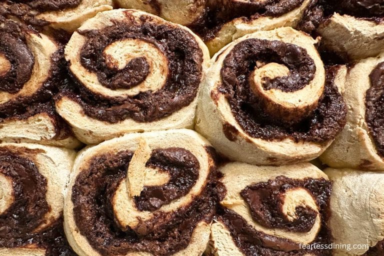 Fluffy Gluten Free Nutella Cinnamon Rolls