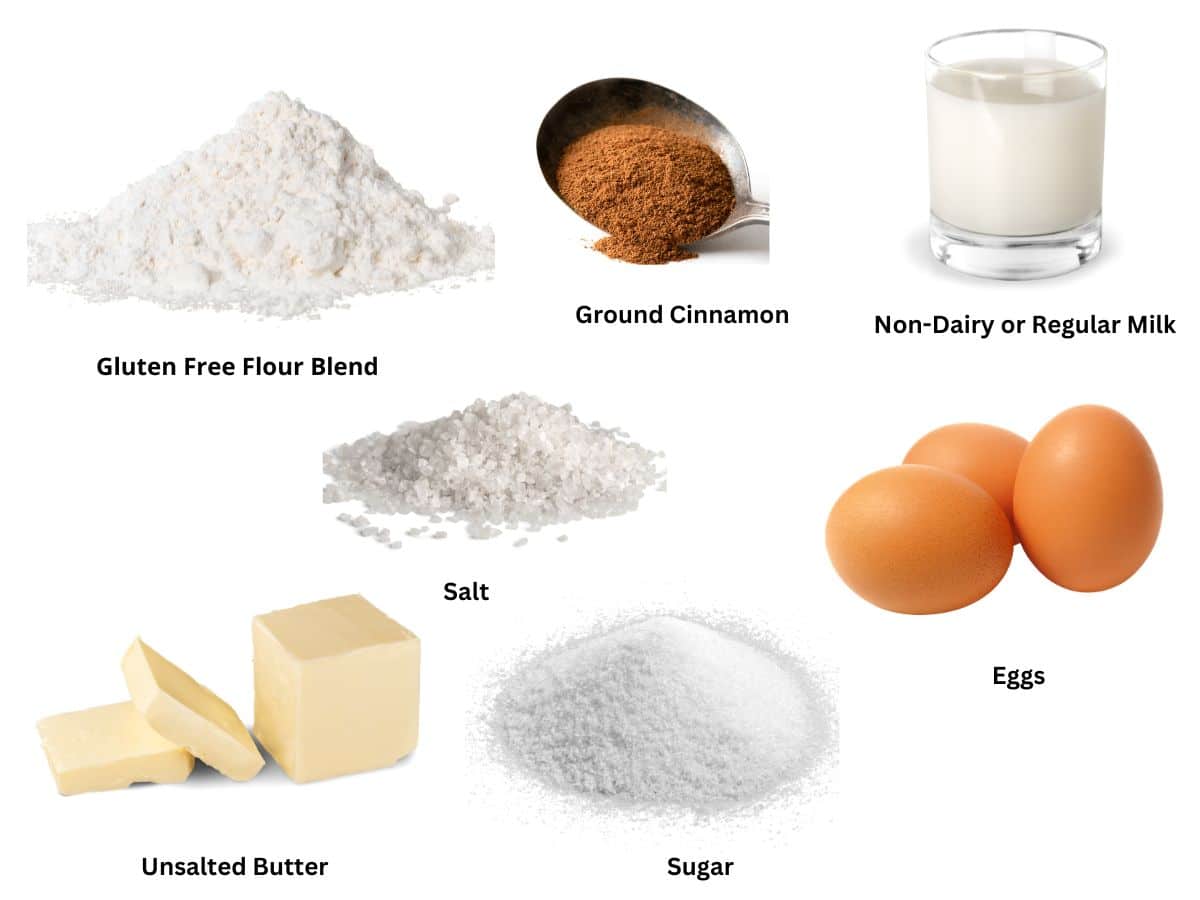 A photo of the Dutch baby ingredients.