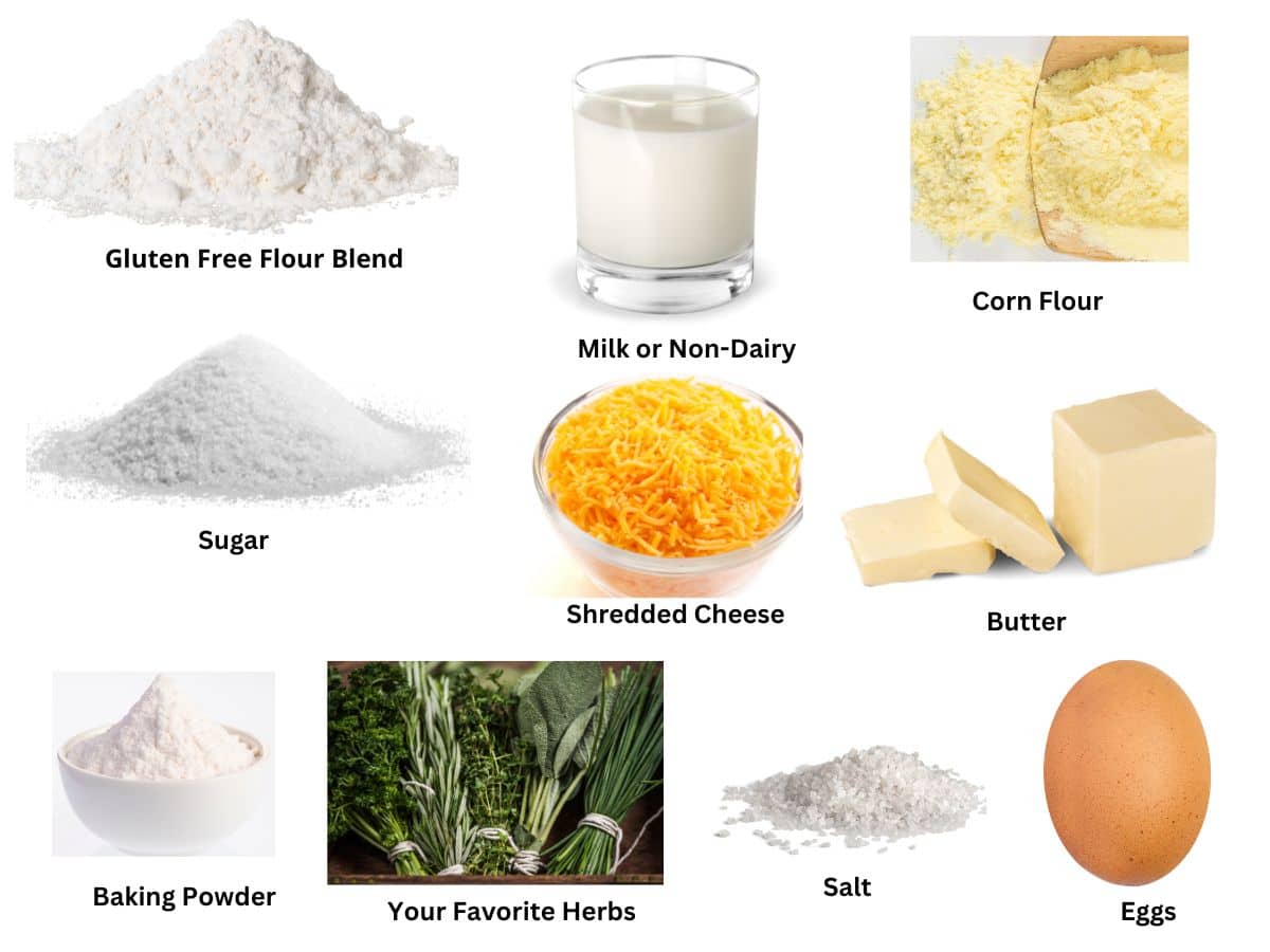 The scone ingredients you need to make this recipe.