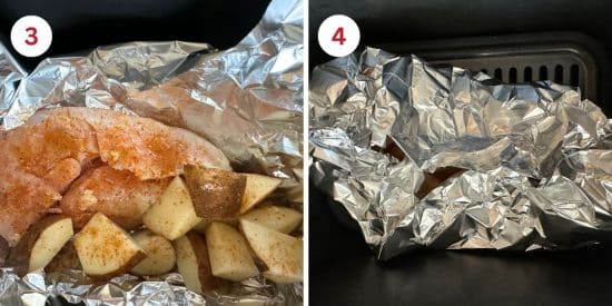 Easy Chicken Air Fryer Foil Packets - Fearless Dining