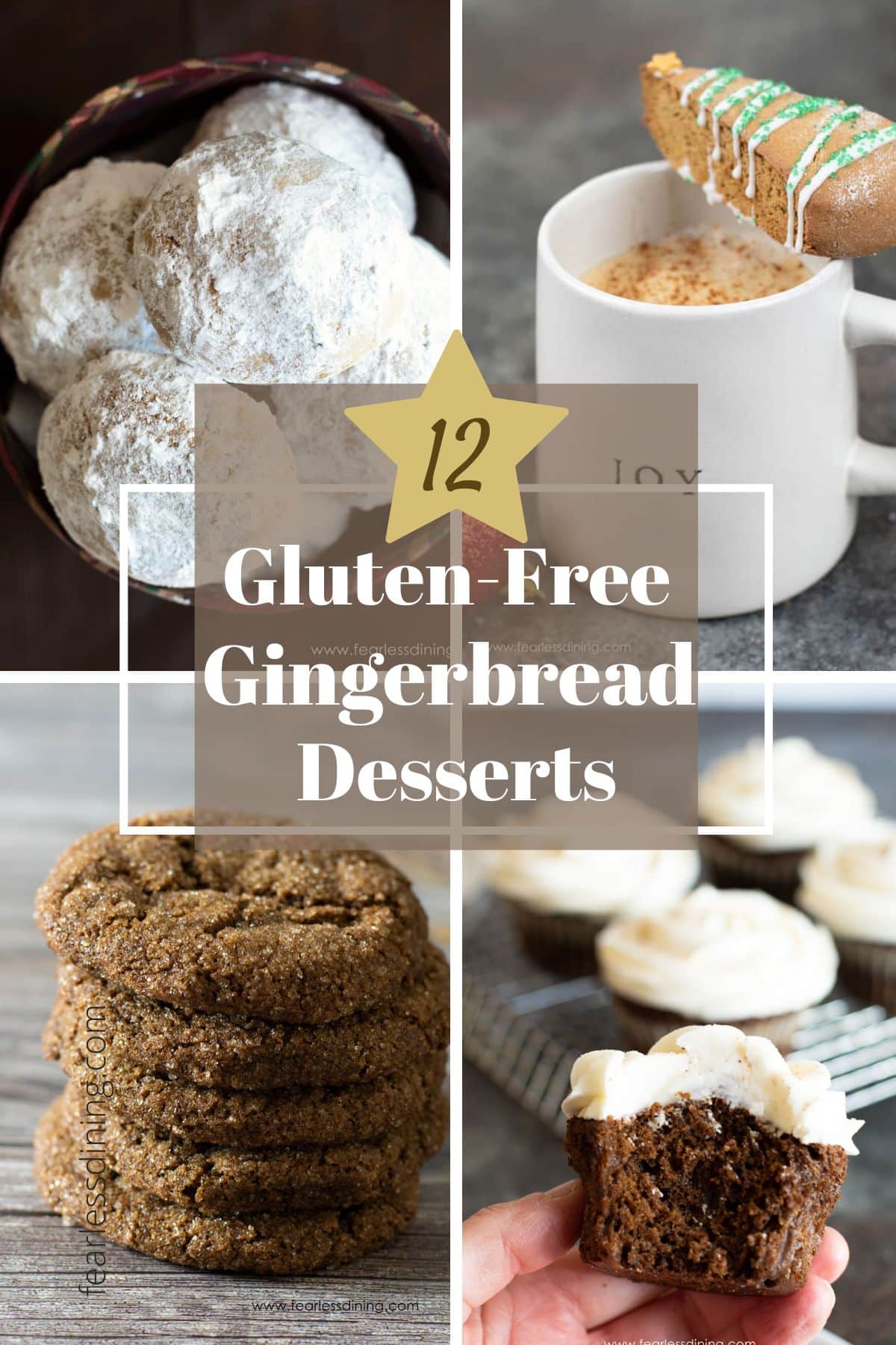 A series of four gluten free gingerbread recipes.