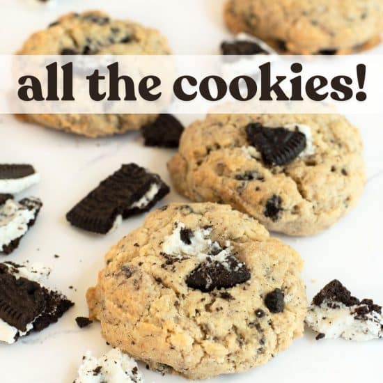 A photo of gluten free oreo drop cookies.