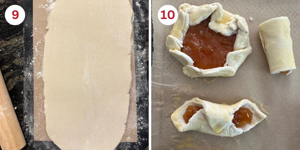 Pastries created from the laminated dough.