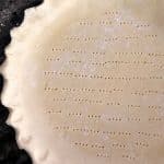 A Pinterest pin image of the sourdough pie crust.