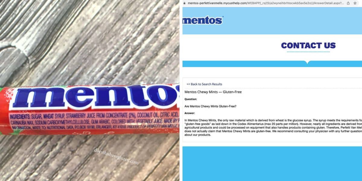A collage showing mentos have wheat.